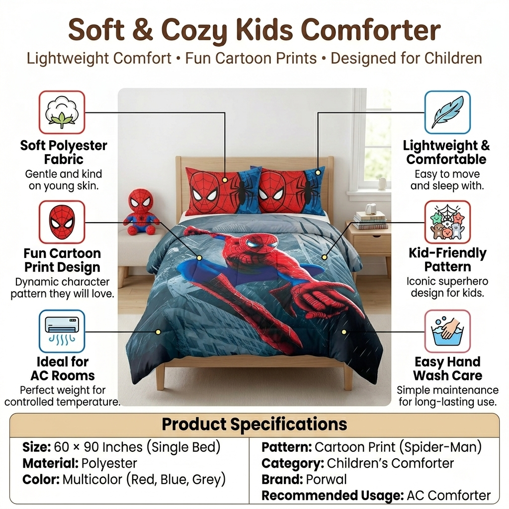 Kids Cartoon Comforter
